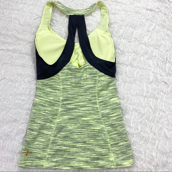 Lucy yellow and gray size XS Perfect Core halter tank top - Picture 5 of 7